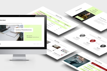 Lumoa : Project Status Report Powerpoint Template