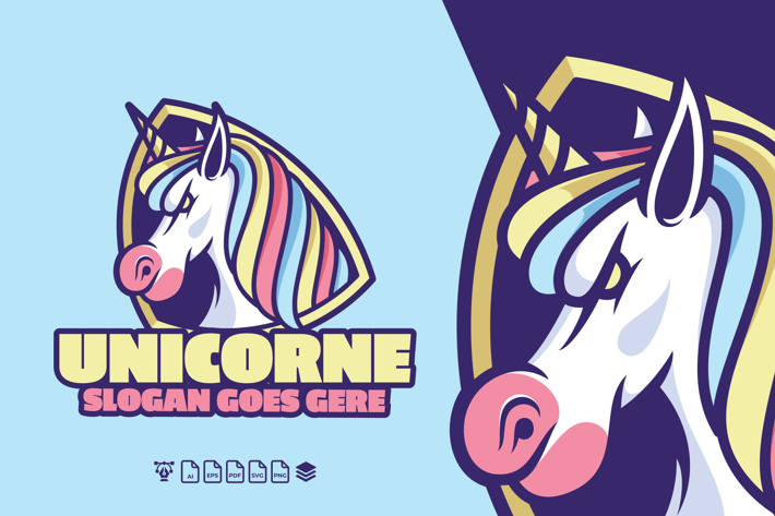 Unicorn Logo Template