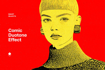 Comic Duotone Photo Effect