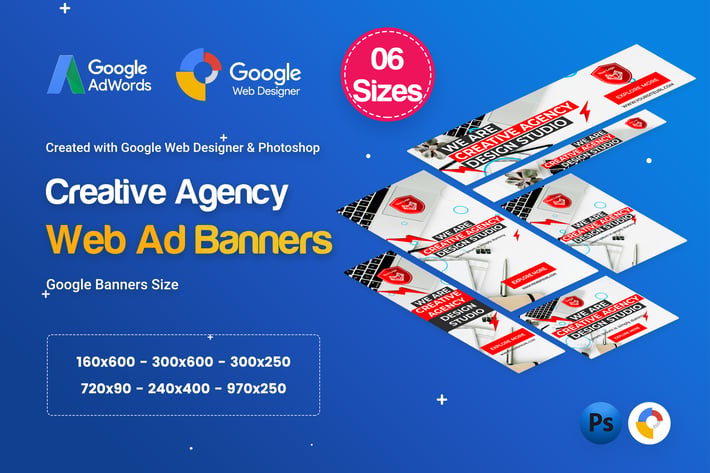 Creative, Startup Agency Banners HTML5 D37