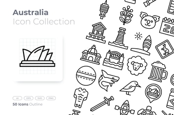 Australia Outline Icon