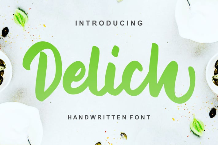 Delich | Handwritten Script Font