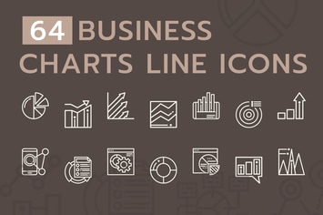 Business Chart Line Icons