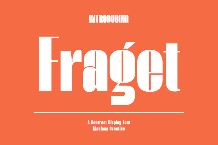 Fraget Display Sans Font