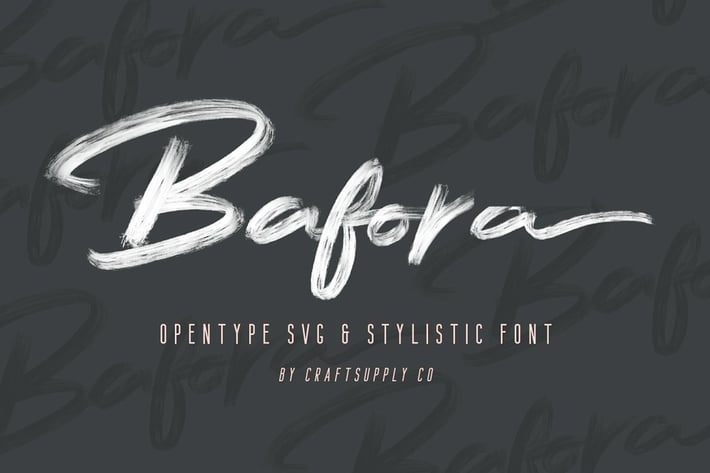 Bafora - SVG Font