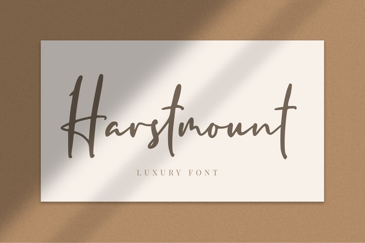 Harstmount - Signature Font