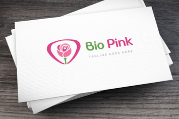 Bio Pink Logo Template