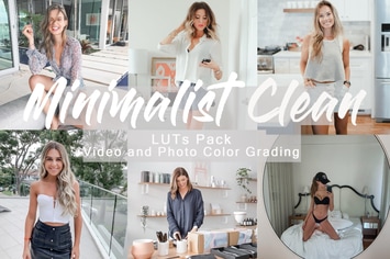 MINIMALIST CLEAN -  LUTs Pack for Video and Photo