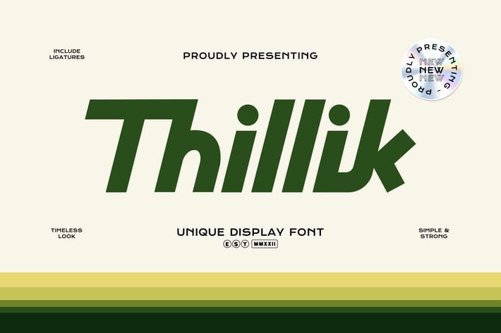 Thillik - Modern Business Fonts