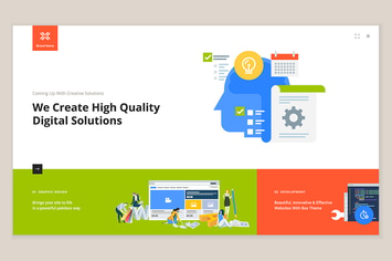 Creative website template design