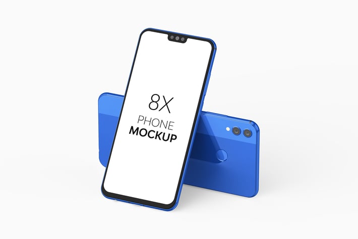 8X Phone Mockup