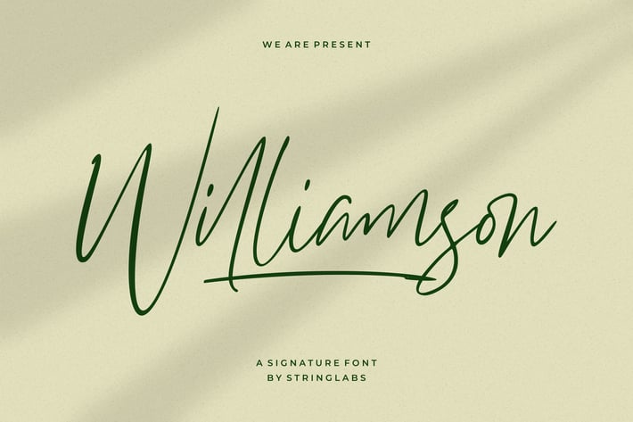 Williamson - Luxury Signature Font