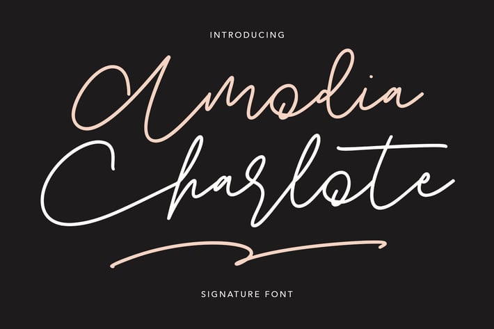 Amodia Charlote Signature Font