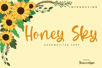 Honey Sky-Handwritten Font