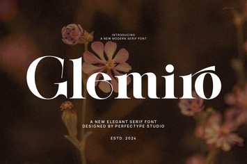 Glemiro Modern Elegant Serif Font Typeface