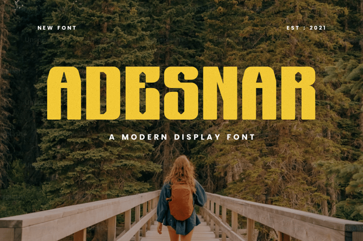 Adesnar - Modern Display Font