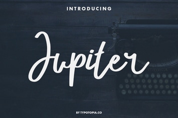 Jupiter a Fancy Script Font