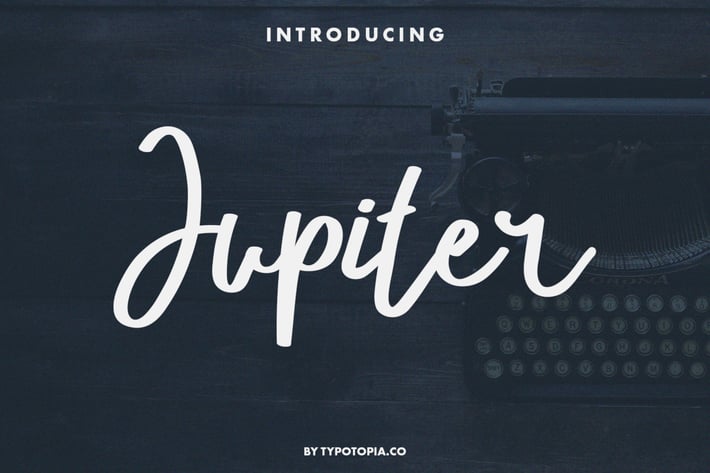 Jupiter a Fancy Script Font