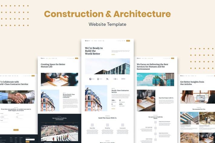 Architecture and Construction Website Template