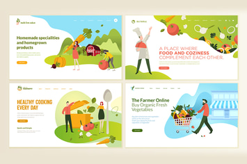 Web Page Design Templates for Food and Drink