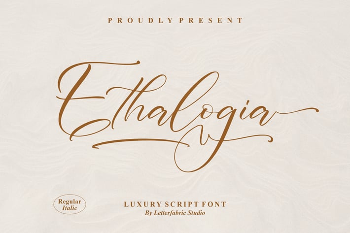 Ethalogia Luxury Script Font