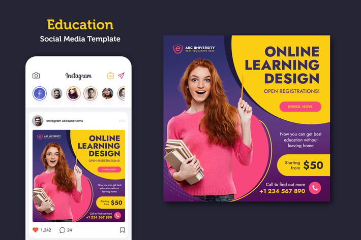 Online Learning Banner Template