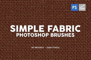 30 Simple Fabric Photoshop Stamp Brushes