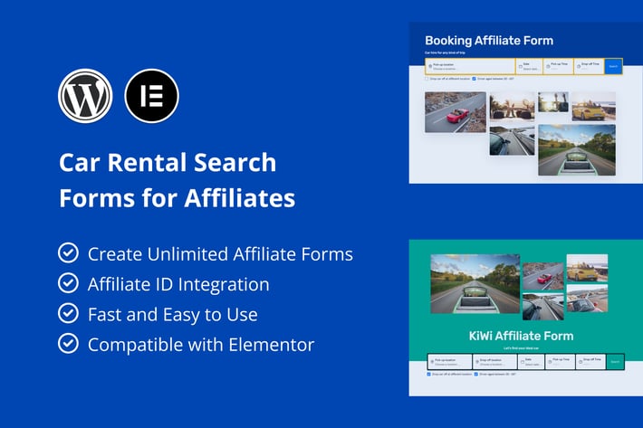 Car Rental Search Forms for Affiliates