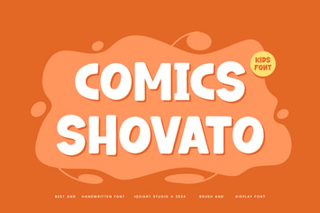 Comics Shovato - Paint & Chalk Font