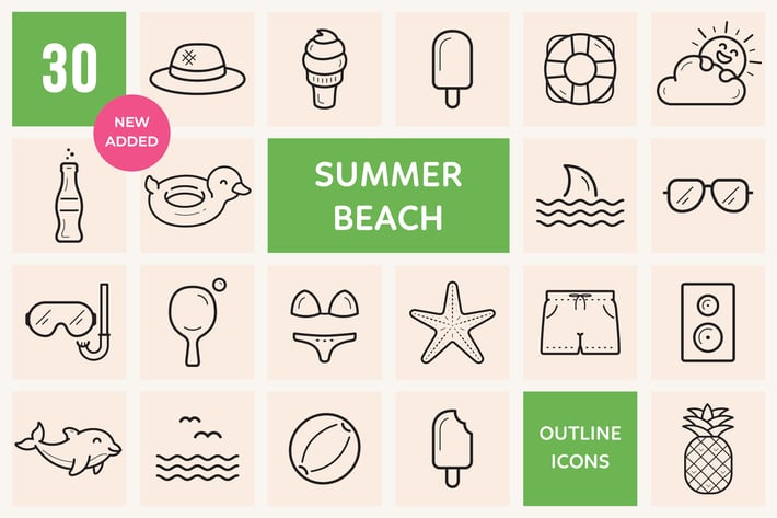 Beach and Summer Icons