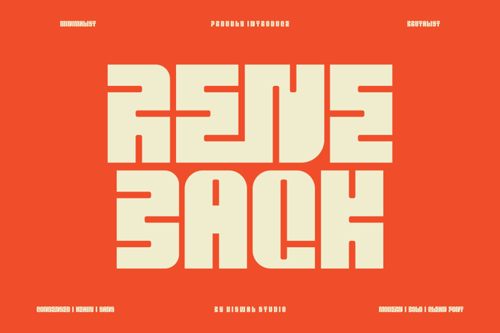 Rene Back - Heavy Bold Font