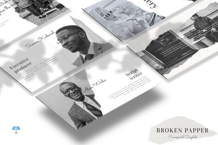 Broken Papper - Keynote Template