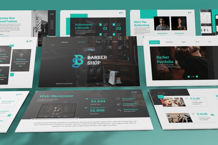 BarberShop - Elegant Keynote Template