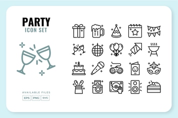 Party Icon Set
