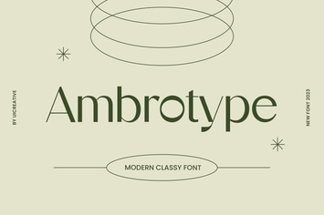 Ambrotype Modern Classy Sans Serif Font