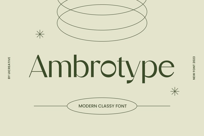 Ambrotype Modern Classy Sans Serif Font