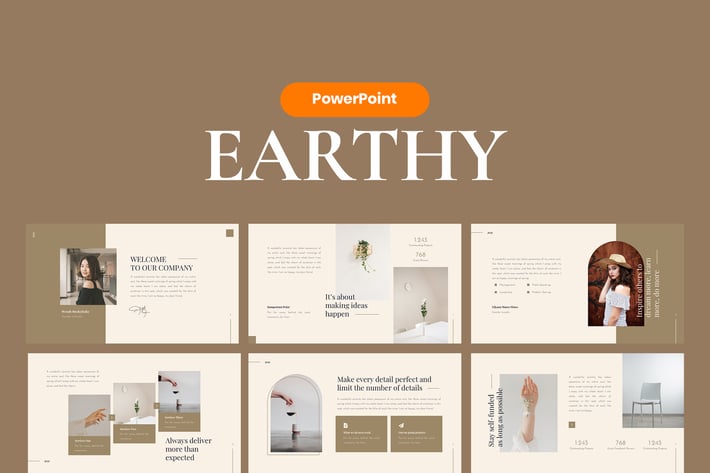 Earthy Elegant PowerPoint Template