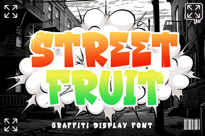 STREET FRUIT Modern Display Graffiti Font