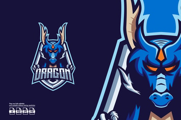 Dragon Esport Logo Template