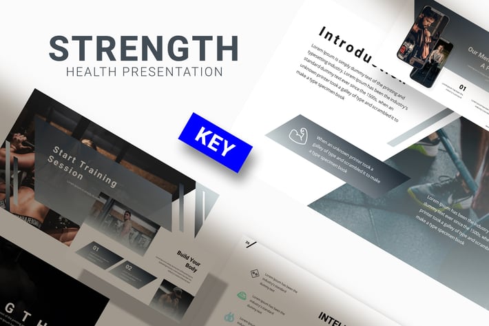 Strength - Gym Keynote Template