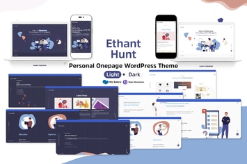 Ethant Hunt - Personal Onepage WordPress Theme