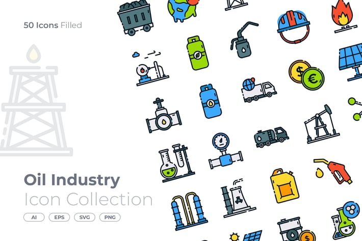Oil Industry Filled Icon