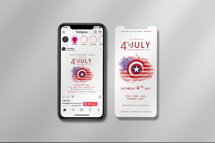 4th of July - Instagram Set