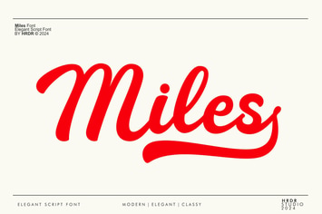 Miles - Elegant Script Font