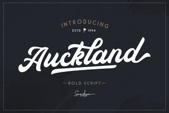 Auckland - Bold Script