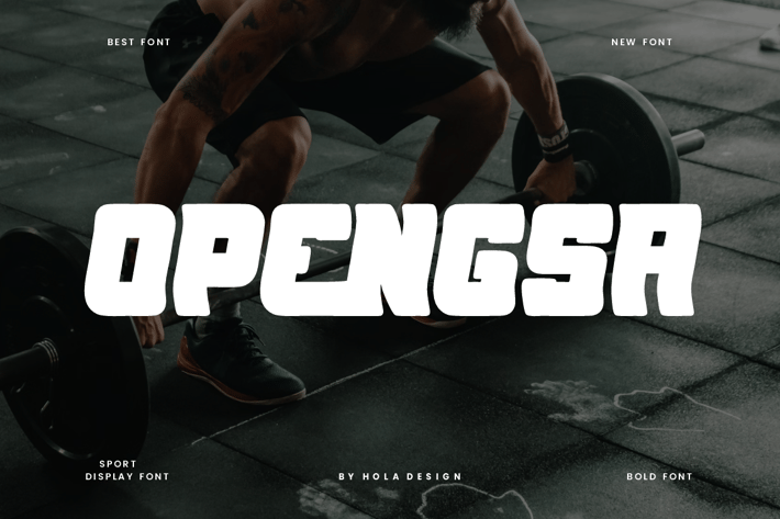 Opengsa - Gym Sport Font