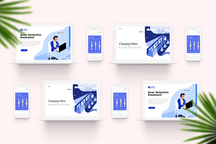MacBook & iPhone  Screen Showcase Mock-up PSD