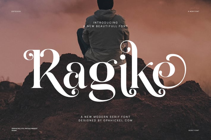 Ragike Elegant Ligature Typeface