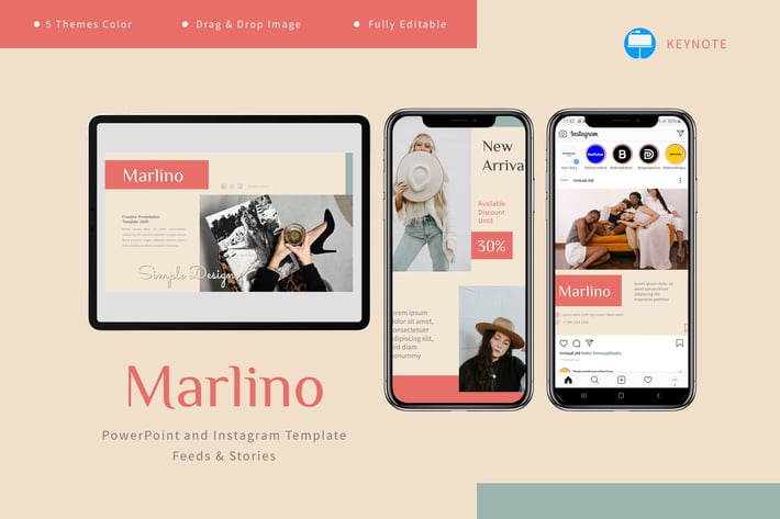 Marlino - Keynote & Instagram Template
