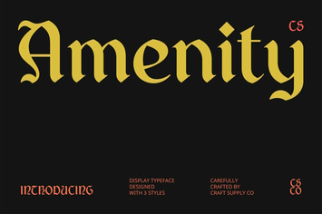 Amenity – Gothic Uncial Font